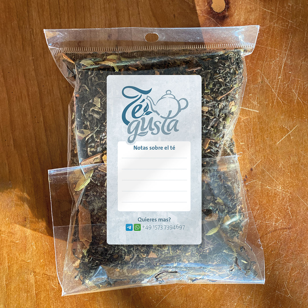 Tee-Etikett für richtig guten Tee, Etiqueta de té para un té realmente bueno