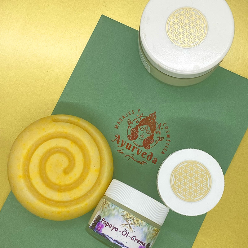 Stempel mit Logo und farbiger Stempelfarbe, Sello con logotipo y tinta de color para sellos