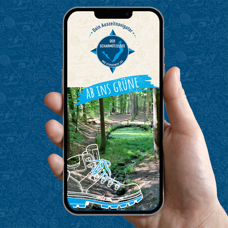Instagramstorie für Wandertouren in Bad Saarow und Umgebung, Instagram story para rutas de senderismo en Bad Saarow y alrededores