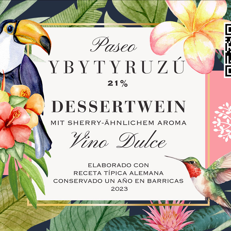 Detailaufnahme Dessertwein, Primer plano de un vino de postre
